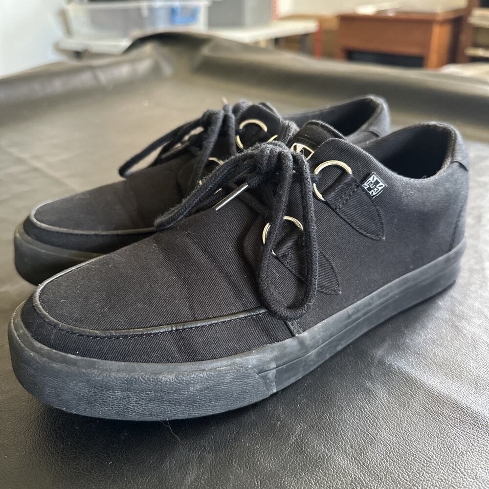 TUK Black Basic Twill D-Ring Sneaker Men's Size 7 Shoes Vegan BP